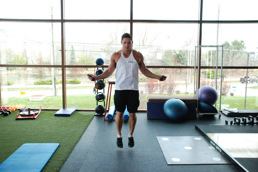 Rope Jumping - ending position