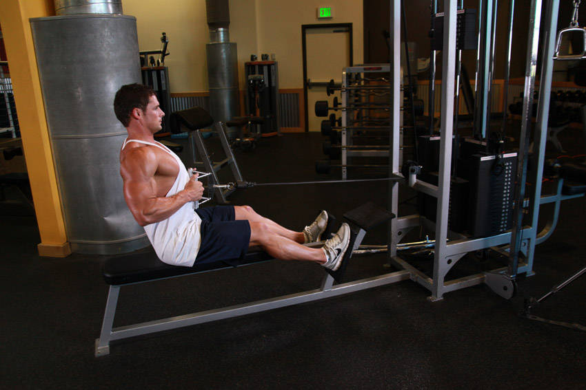 Seated Cable Rows - ending position