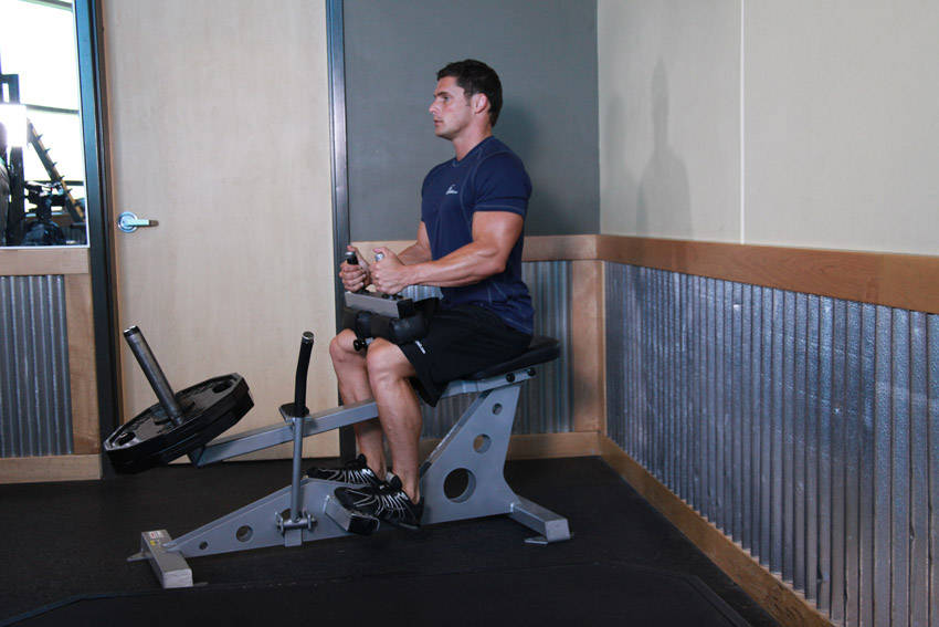 Seated Calf Raise - starting position