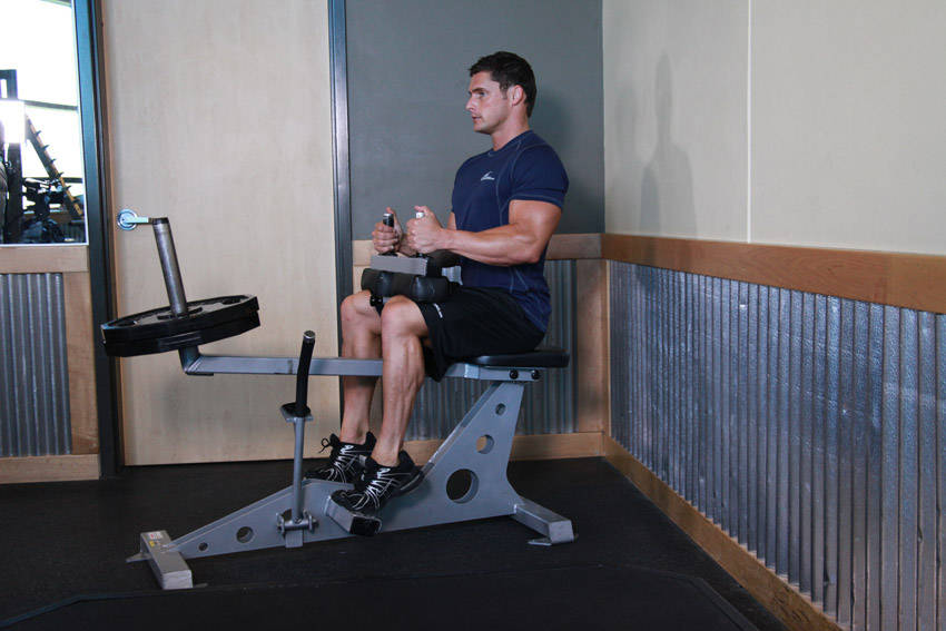 Seated Calf Raise - ending position