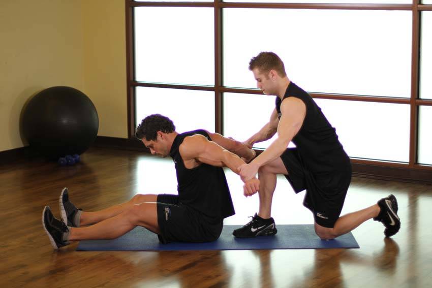Seated Front Deltoid - starting position