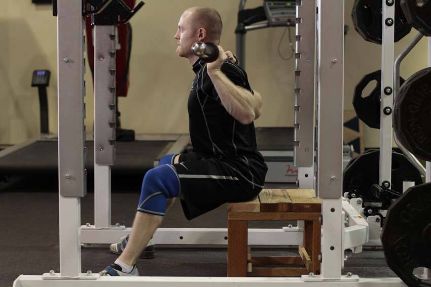 Seated Good Mornings - starting position