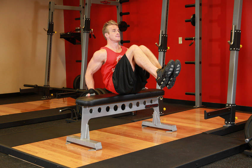 Seated Leg Tucks - starting position