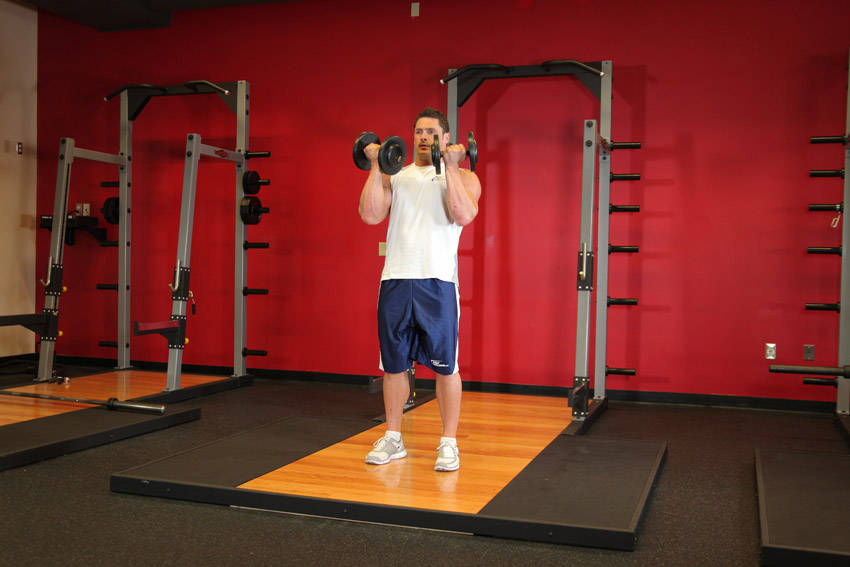 See-Saw Press (Alternating Side Press) - starting position