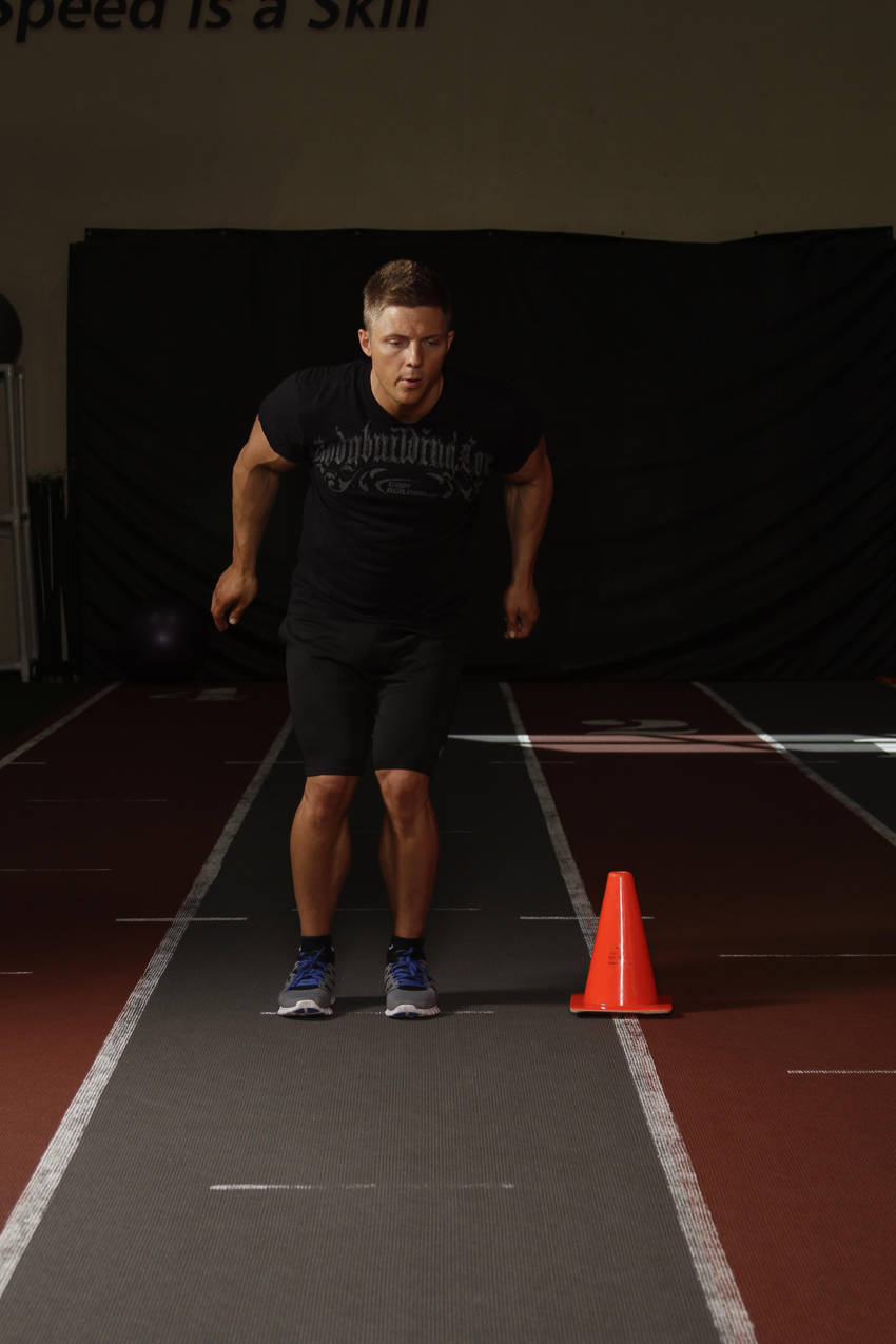 Side Hop-Sprint - ending position