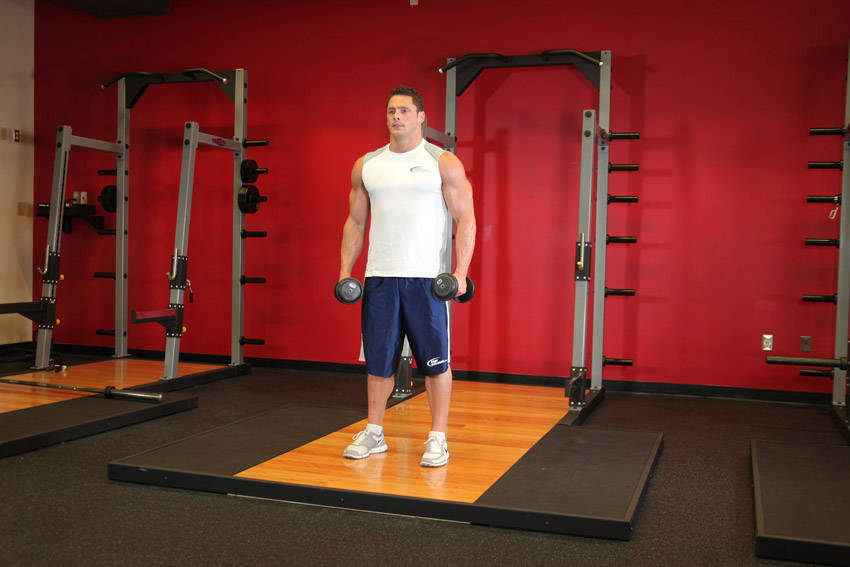 Side Lateral Raise - starting position