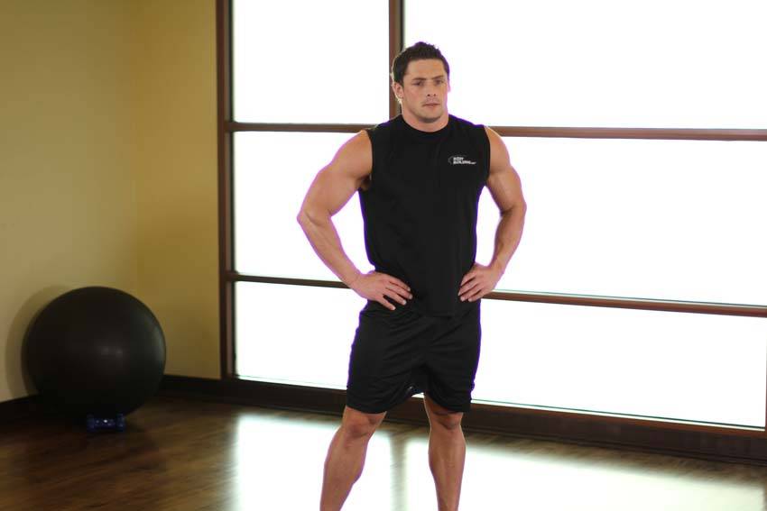 Side Neck Stretch - starting position