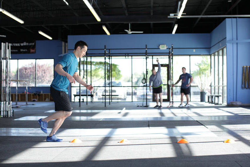 Single-Leg Hop Progression - starting position