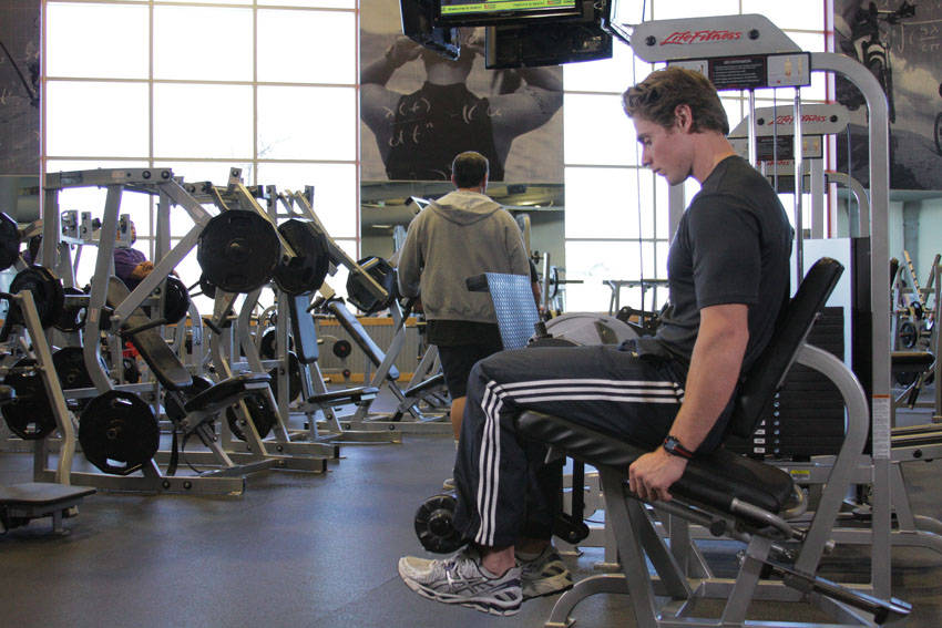 Single-Leg Leg Extension - starting position