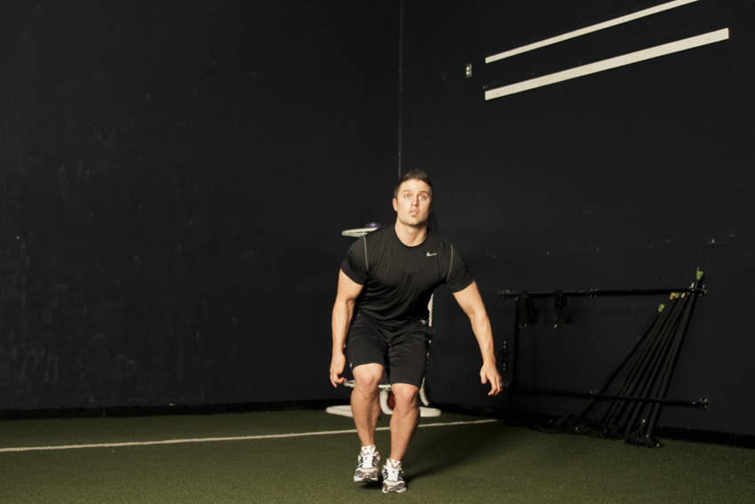 Single Leg Butt Kick - starting position