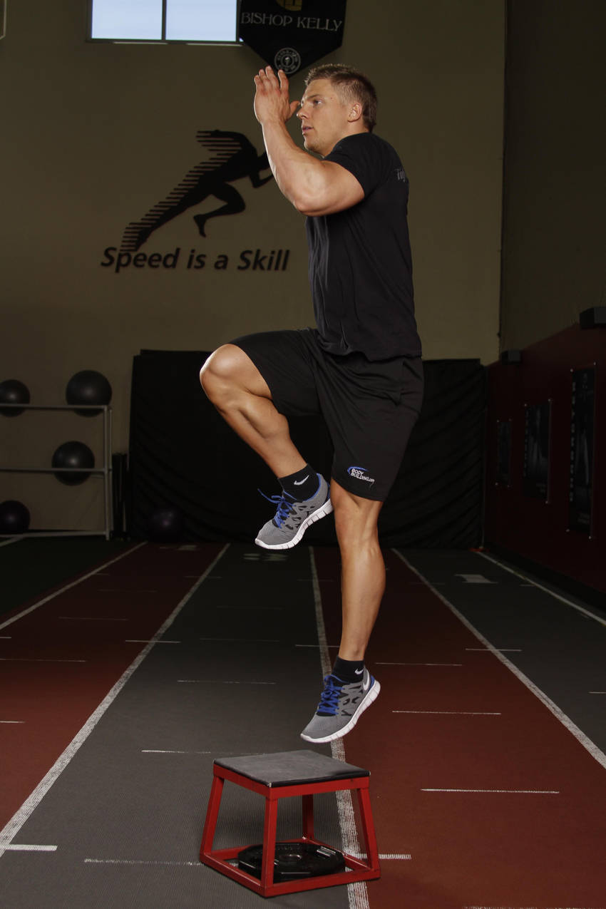 Single Leg Push-off - ending position