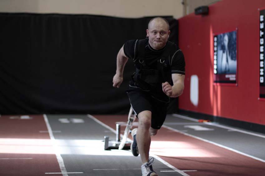 Sled Drag - Harness - ending position