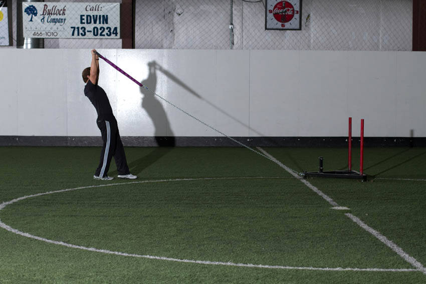 Sled Overhead Backward Walk - starting position