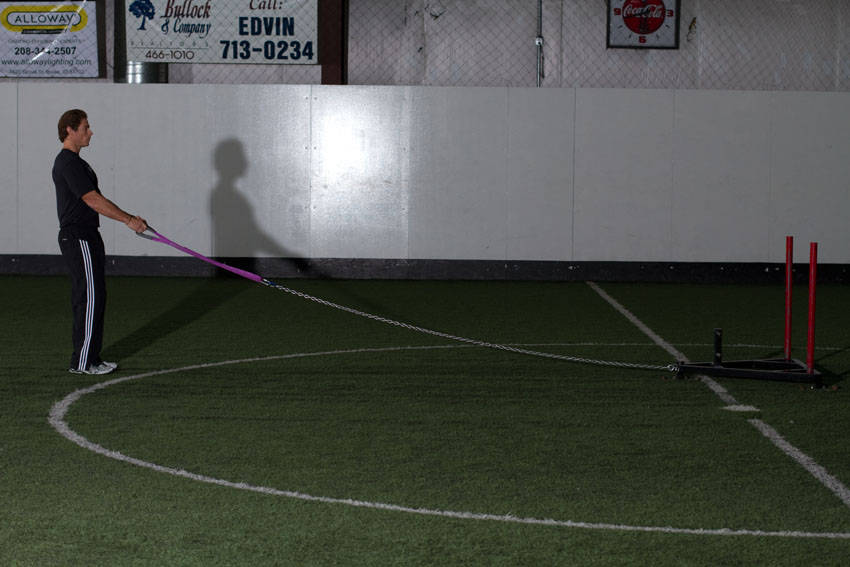 Sled Reverse Flye - starting position