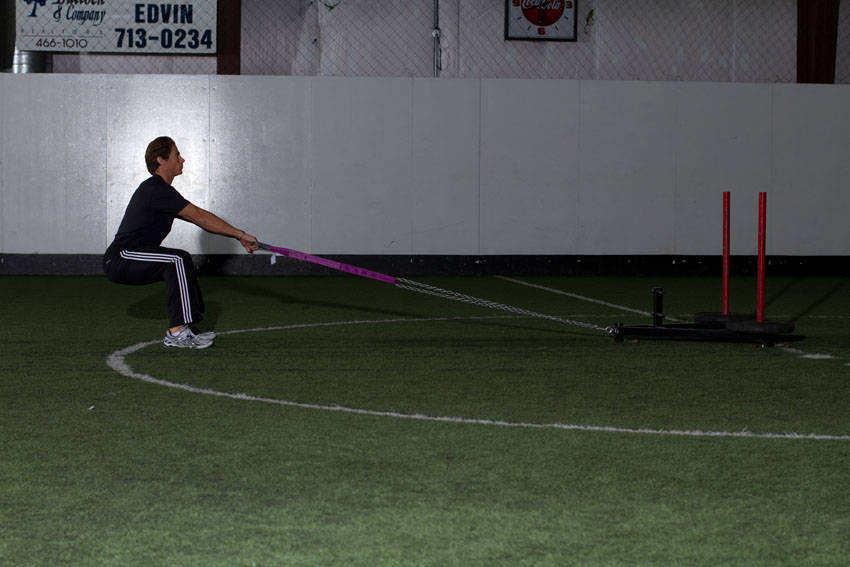 Sled Row - starting position