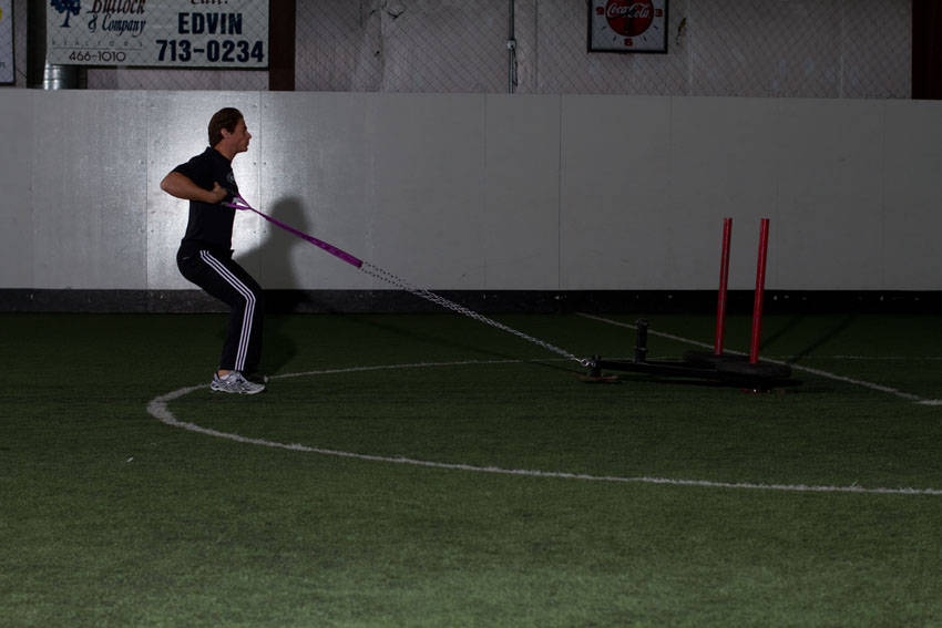 Sled Row - ending position