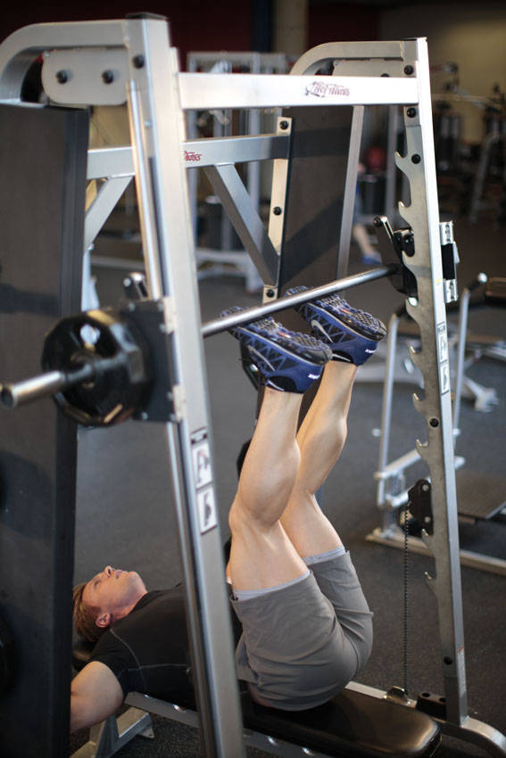 Smith Machine Hip Raise - starting position