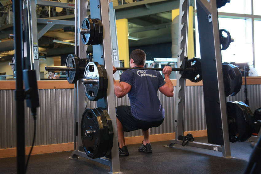 Smith Machine Squat - starting position