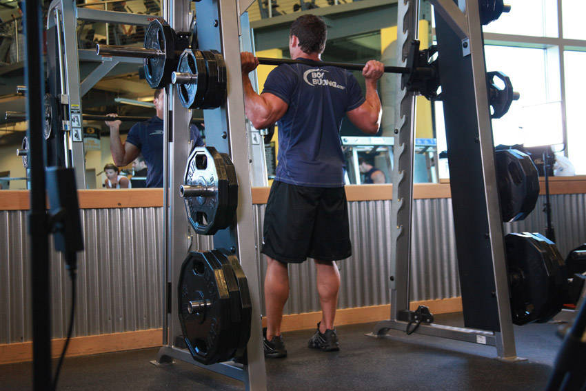 Smith Machine Squat - ending position