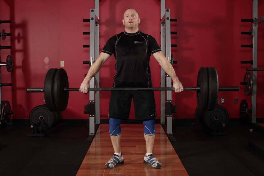 Snatch Deadlift - ending position