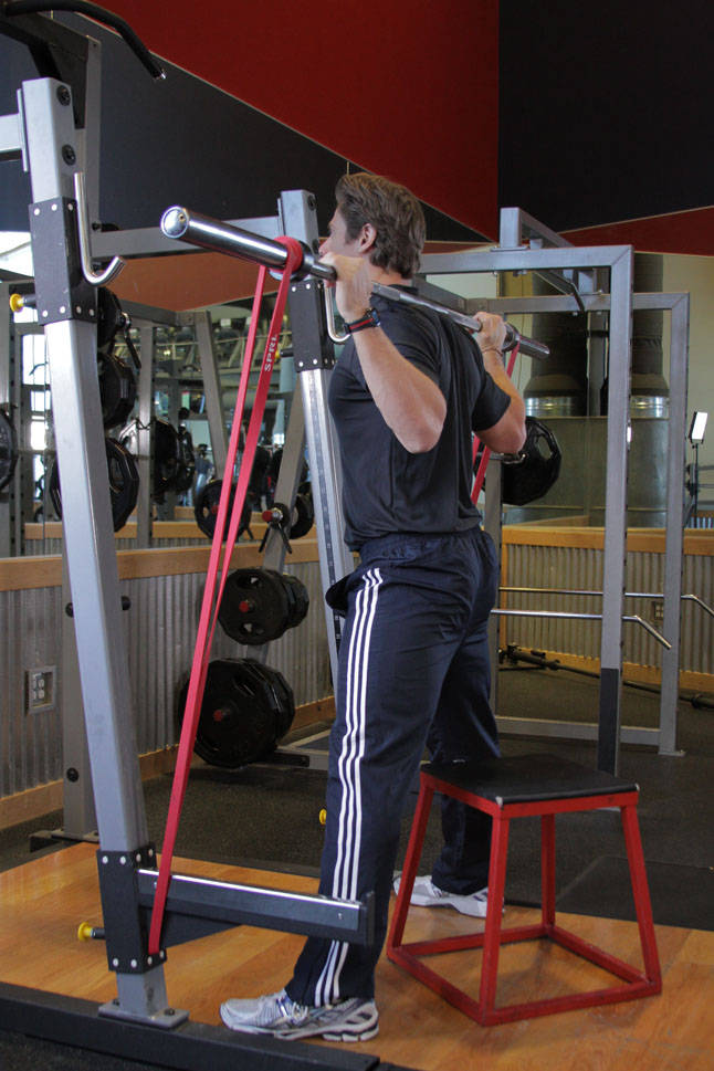 Speed Box Squat - starting position