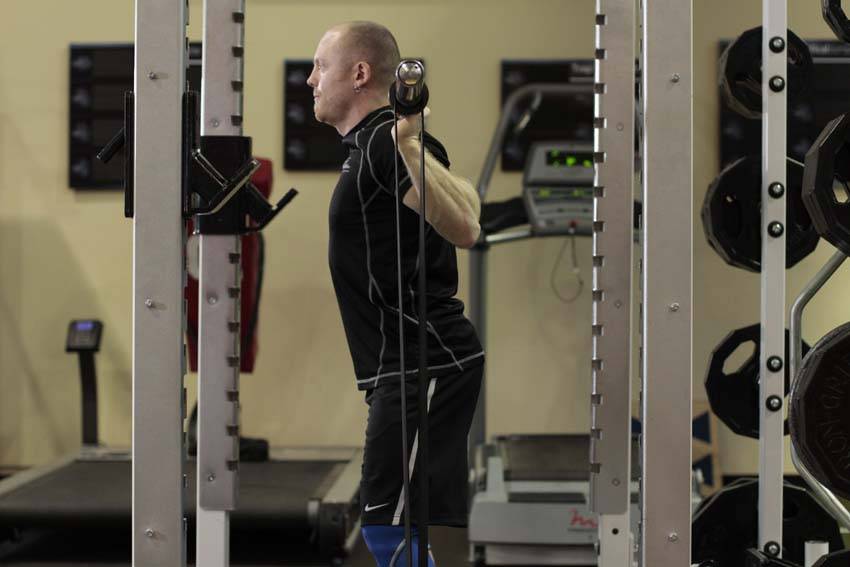 Squat with Bands - starting position