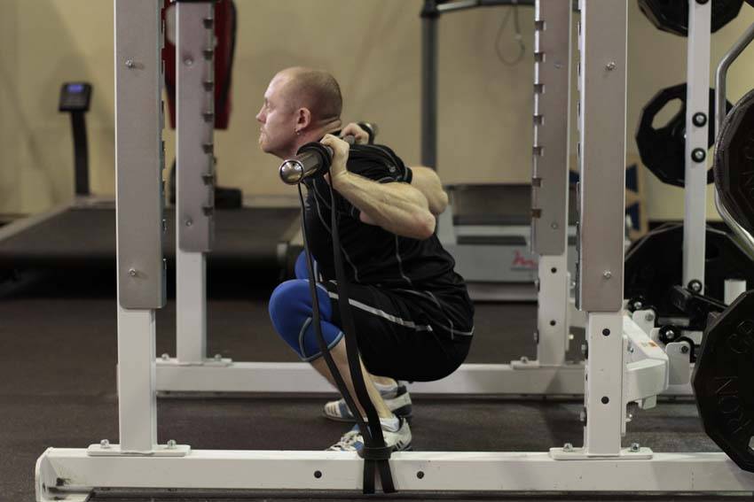Squat with Bands - ending position