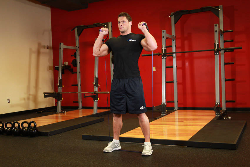 Squats - With Bands - starting position