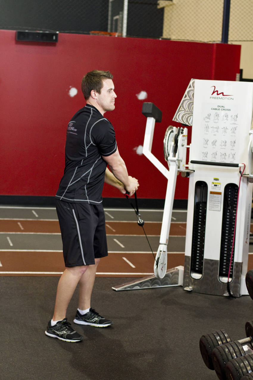 Standing Cable Lift - starting position