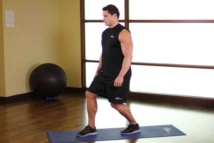 Standing Soleus And Achilles Stretch - starting position