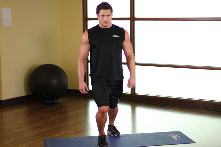 Standing Soleus And Achilles Stretch - ending position