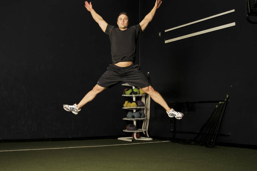 Star Jump - ending position