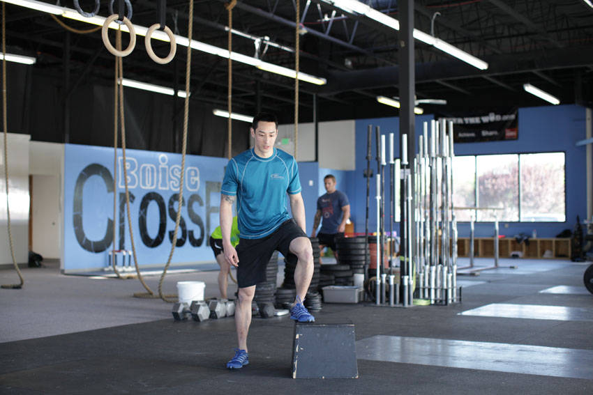 Stride Jump Crossover - starting position