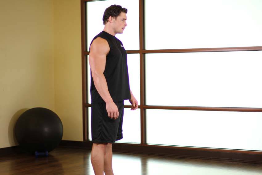 Upper Back Stretch - starting position