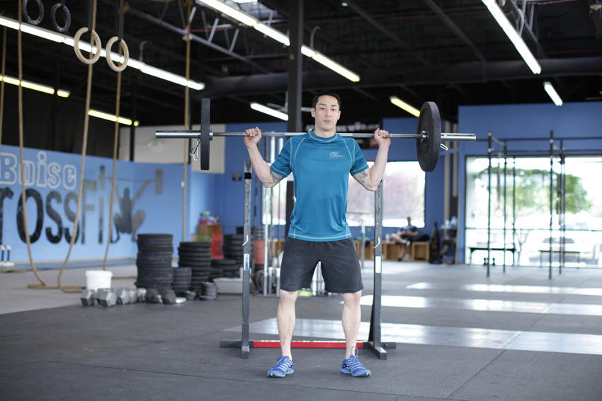 Weighted Jump Squat - starting position