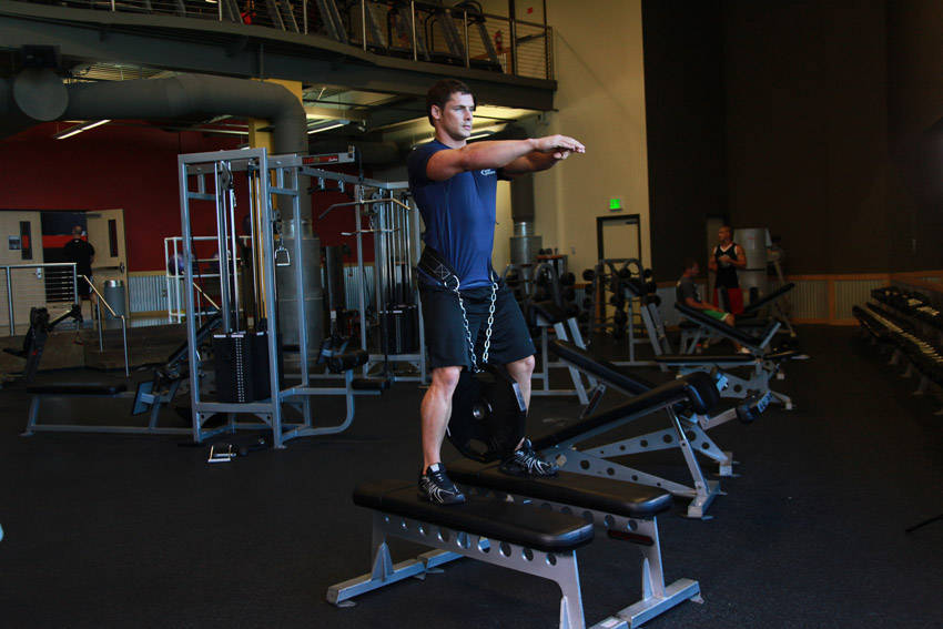 Weighted Squat - starting position